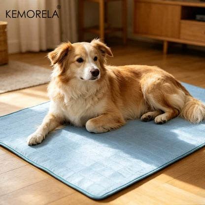 2026 Ice Cool Upgrade Dog Cooling Mat Summer Pet Cold Bed Extra Large for Small Big Dogs Pad Breathable Pet Cold Bed