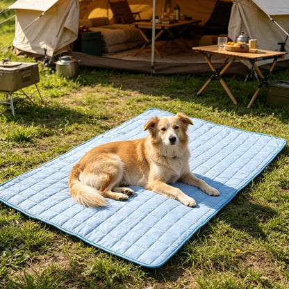 2026 Ice Cool Upgrade Dog Cooling Mat Summer Pet Cold Bed Extra Large for Small Big Dogs Pad Breathable Pet Cold Bed