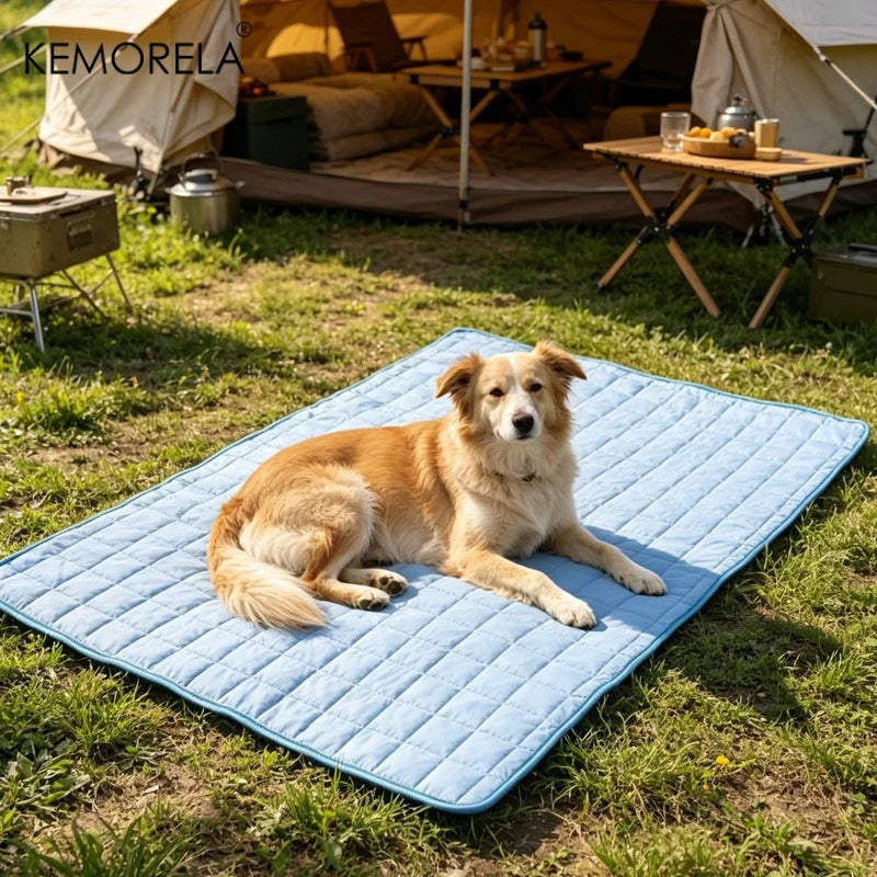 2026 Ice Cool Upgrade Dog Cooling Mat Summer Pet Cold Bed Extra Large for Small Big Dogs Pad Breathable Pet Cold Bed