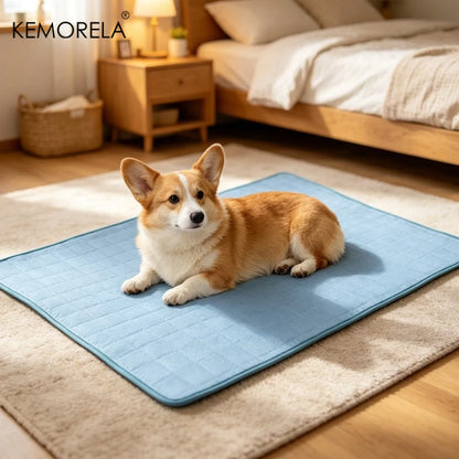 2026 Ice Cool Upgrade Dog Cooling Mat Summer Pet Cold Bed Extra Large for Small Big Dogs Pad Breathable Pet Cold Bed